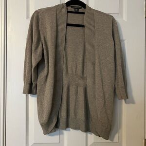 Covington tan Open-Front Cardigan Sweater